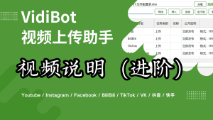 VidiBot上传Youtube视频时插入视频说明的方式-VidiBot 视频上传助手 | WxBot 微信自动化